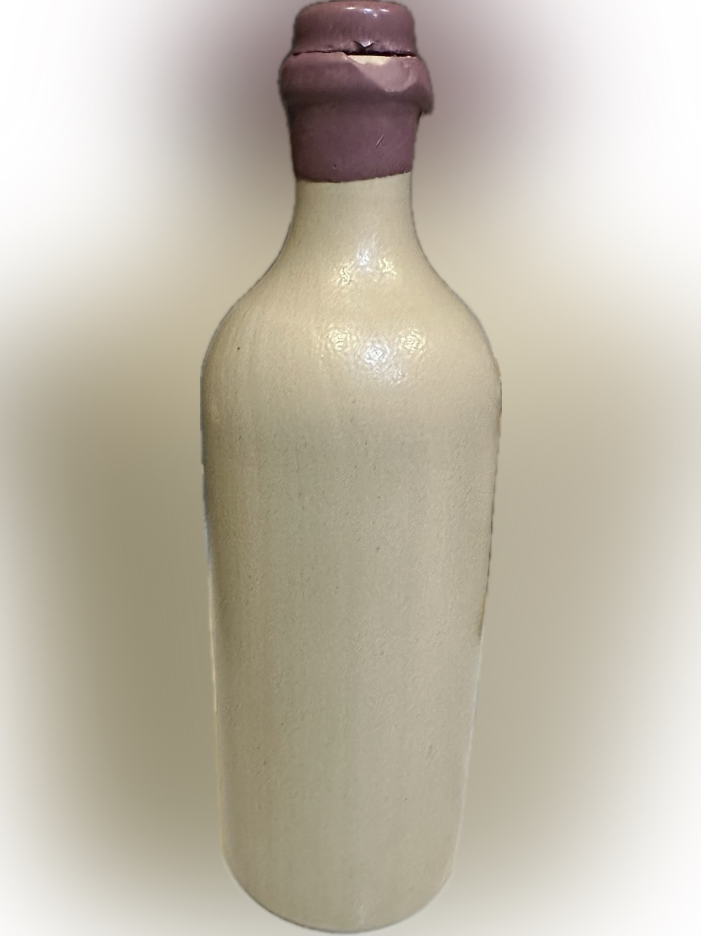 VTG MKM CROCK WINE BEER ALE CIDER VINEGAR CERAMIC CORK BOTTLE VASE CREAM GRAY .7